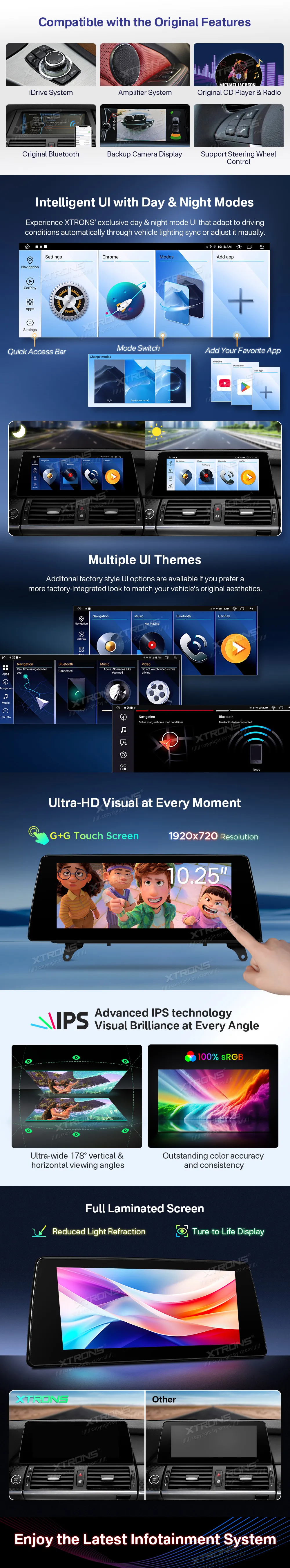 BMW X5 E70 X6 E71 CIC | Android OS | 10.25 inch | 2GB/64GB/8Core | Multimedija Xtrons QTB10X5CIL